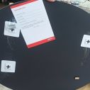 Зеркало настенное Zerix FUSION MOZ03-550x700 овальное с декором (ZX5632) 