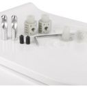 Унитаз подвесной Tern Rimless 490x340x350 мм, White, с сиденьем Slim Duroplast
