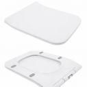 Унитаз напольный  Crow Rimless с сиденьем Slim Duroplast/Soft-close 640х360х835 мм White QT05222170W