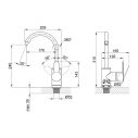 Смеситель кухонный Brinex 40W 007 (k40) BRIN40W007