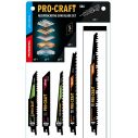 Набор пильных полотен для сабельной пилы Procraft SB6