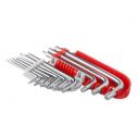 Набор Г-образных ключей TORX, 9шт., Т10-Т50, S2, PROFHT-1821
